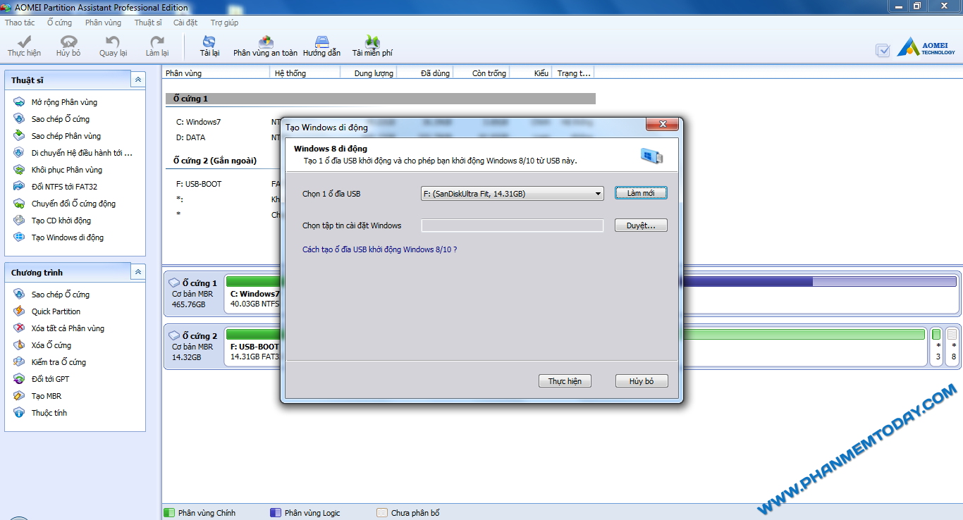 AOMEI Partition Assistant Pro 10.2.0 instaling
